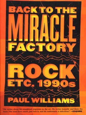 cover image of Back to the Miracle Factory